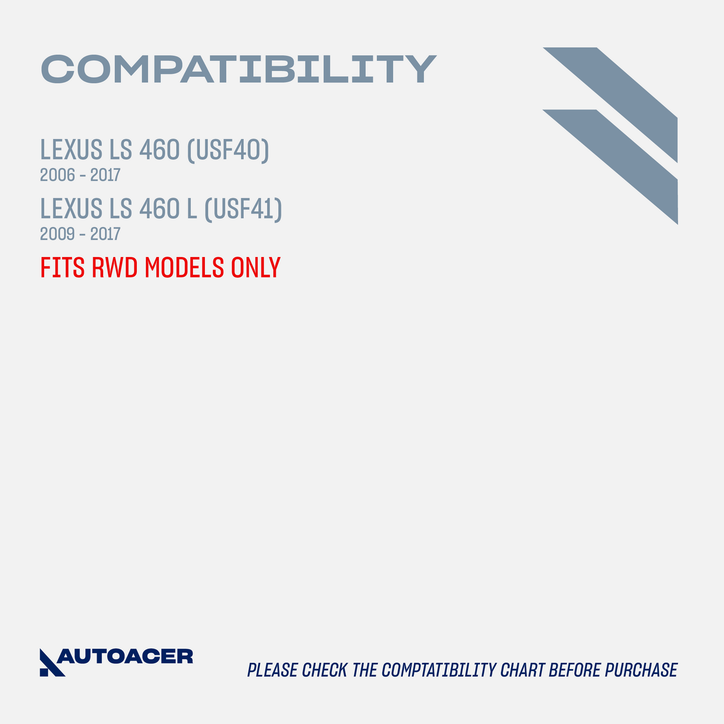 AUTOACER - 4pc Front Inner & Outer Tie Rod Ends for Lexus LS460 / LS460L, LS600h RWD Models