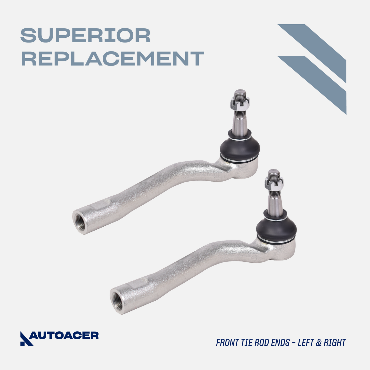 AUTOACER - 4pc Front Inner & Outer Tie Rod Ends for Lexus LS460 / LS460L, LS600h RWD Models