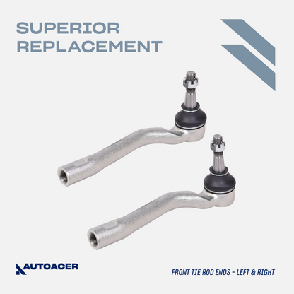 AUTOACER - 4pc Front Inner & Outer Tie Rod Ends for Lexus LS460 / LS460L, LS600h RWD Models