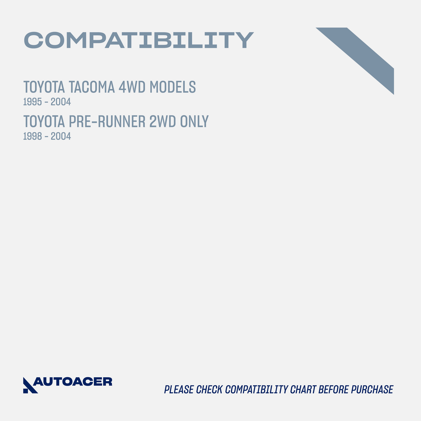 Front Suspension Kit 16 Pcs - Front Upper & Lower Control Arm Bushings, Ball Joints & Tie Rods for Toyota Tacoma 1995-2004 4WD, Pre-Runner 1998-2004 2WD Models
