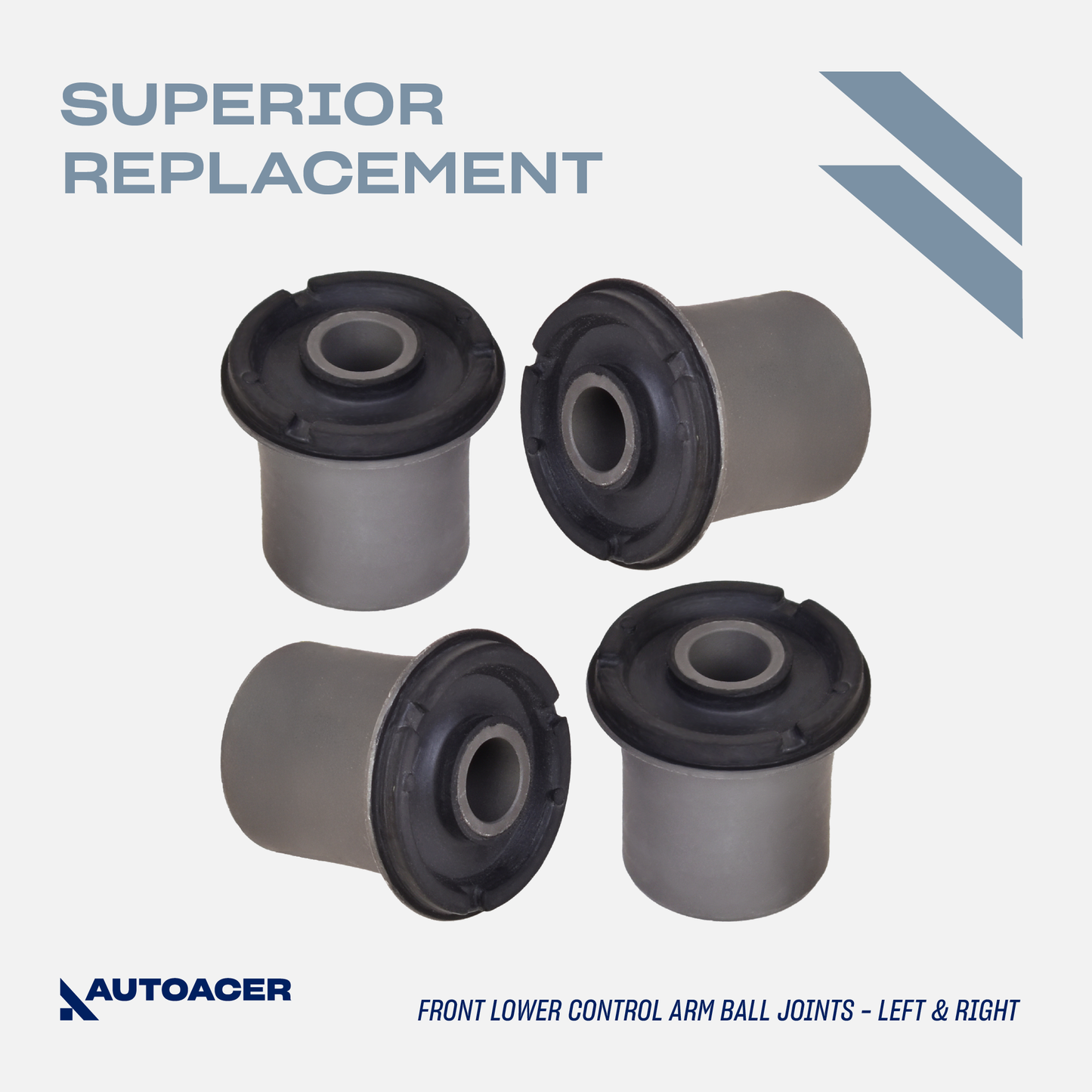 Front Suspension Kit 16 Pcs - Front Upper & Lower Control Arm Bushings, Ball Joints & Tie Rods for Toyota Tacoma 1995-2004 4WD, Pre-Runner 1998-2004 2WD Models