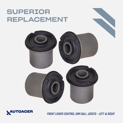 Front Suspension Kit 16 Pcs - Front Upper & Lower Control Arm Bushings, Ball Joints & Tie Rods for Toyota Tacoma 1995-2004 4WD, Pre-Runner 1998-2004 2WD Models