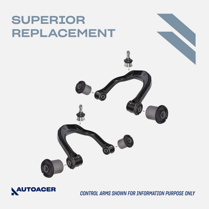Front Suspension Kit 16 Pcs - Front Upper & Lower Control Arm Bushings, Ball Joints & Tie Rods for Toyota Tacoma 1995-2004 4WD, Pre-Runner 1998-2004 2WD Models