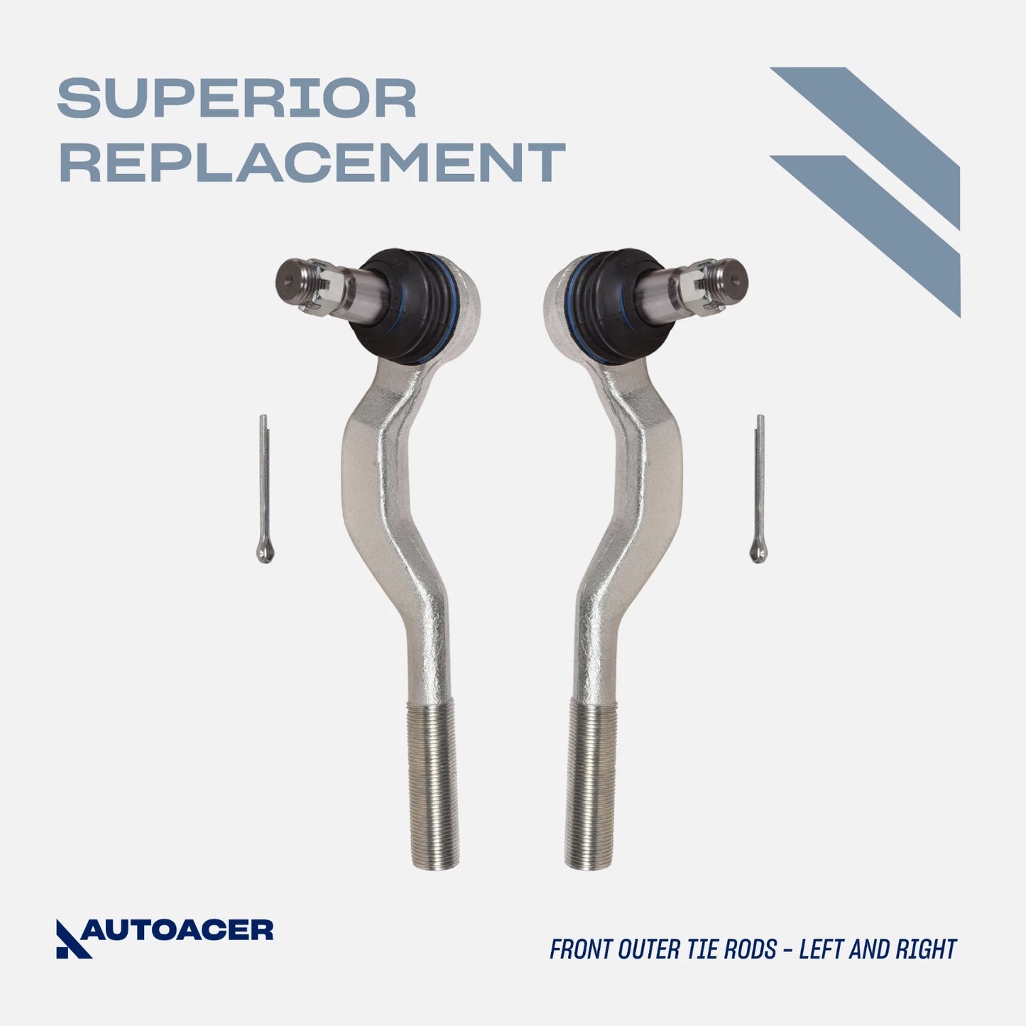 Suspension Kit 8 Piece - Front Upper & Lower Control Arm Ball Joints & Tie Rod Kit Compatible with TOYOTA TACOMA 1995-2004 4WD, PRE-RUNNER 1998-2004 2WD Models