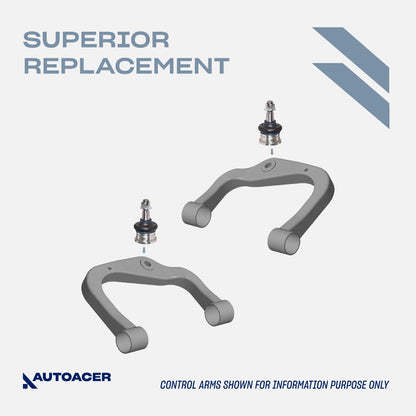 Suspension Kit 8 Piece - Front Upper & Lower Control Arm Ball Joints & Tie Rod Kit Compatible with TOYOTA TACOMA 1995-2004 4WD, PRE-RUNNER 1998-2004 2WD Models
