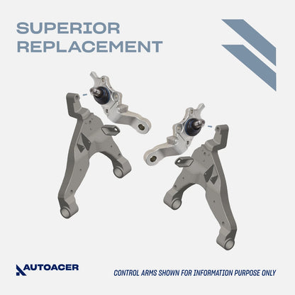 Suspension Kit 8 Piece - Front Upper & Lower Control Arm Ball Joints & Tie Rod Kit Compatible with TOYOTA TACOMA 1995-2004 4WD, PRE-RUNNER 1998-2004 2WD Models