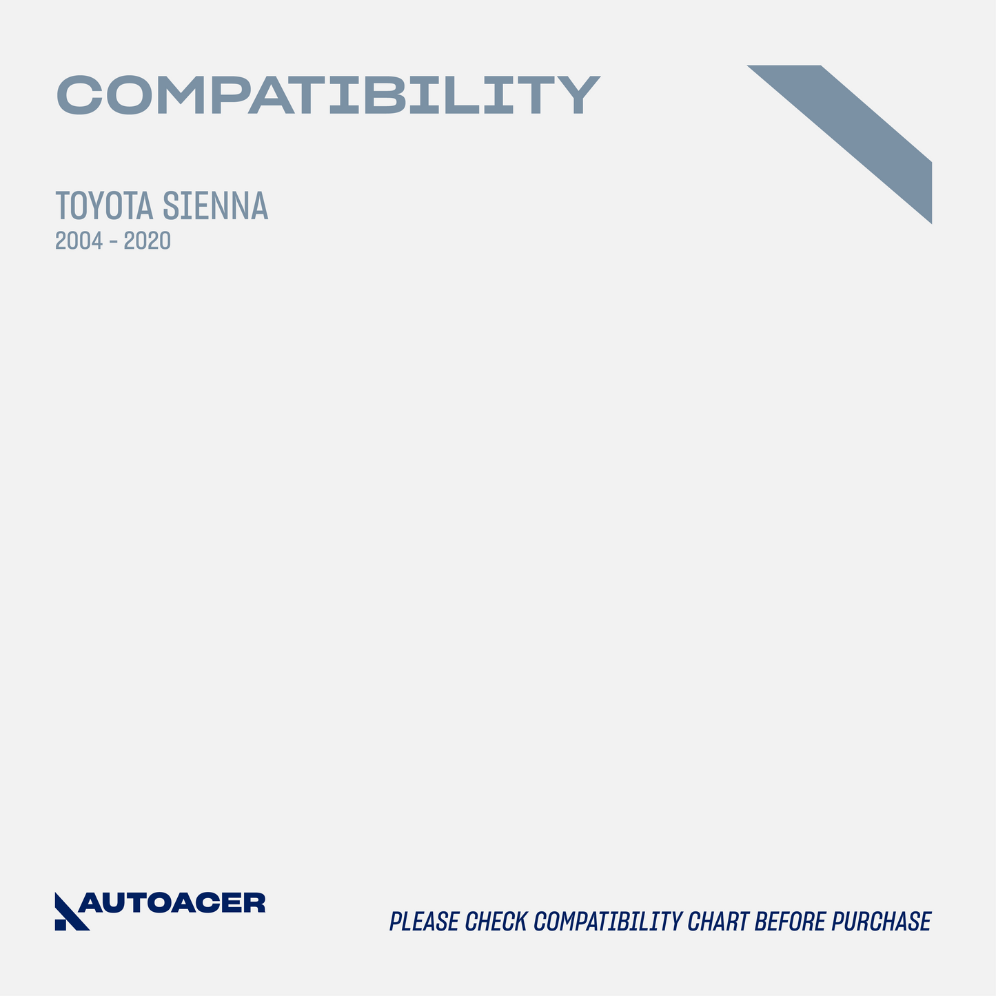 Rear Crossmember Axle Beam Bushing Kit 2 Pcs for Toyota Sienna Year 2004-2020