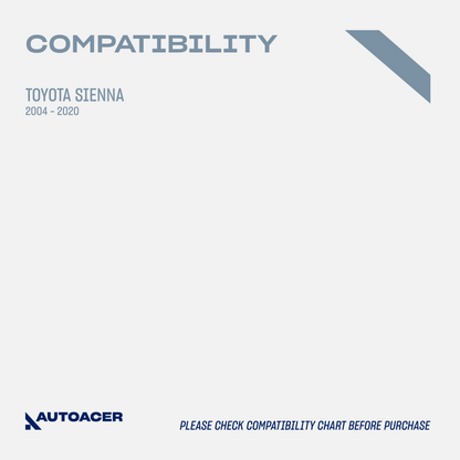 Rear Crossmember Axle Beam Bushing Kit 2 Pcs for Toyota Sienna Year 2004-2020