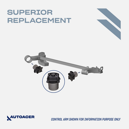 Rear Crossmember Axle Beam Bushing Kit 2 Pcs for Toyota Sienna Year 2004-2020