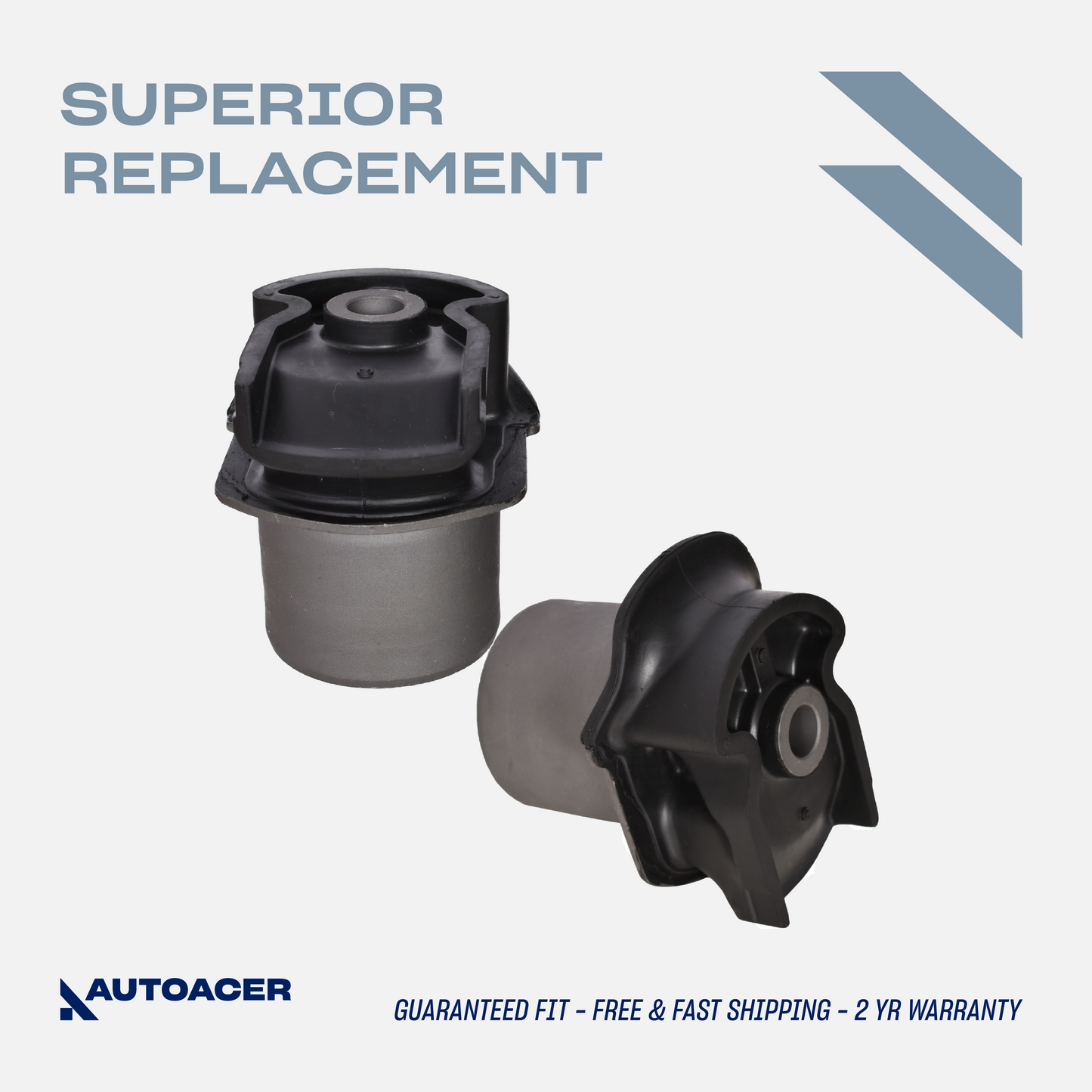 Rear Crossmember Axle Beam Bushing Kit 2 Pcs for Toyota Sienna Year 2004-2020