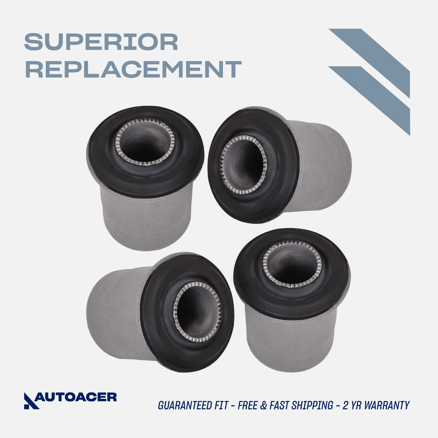 Front Bushing Kit 4 Piece - Front Upper Control Arm Bushes for Toyota Tacoma S-Runner 2001-2004, Base 2001-2004, DLX 2001-2003, RWD 1995-2000, RWD / 2WD Models