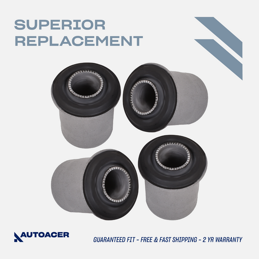 Front Bushing Kit 4 Piece - Front Upper Control Arm Bushes for Toyota Tacoma S-Runner 2001-2004, Base 2001-2004, DLX 2001-2003, RWD 1995-2000, RWD / 2WD Models