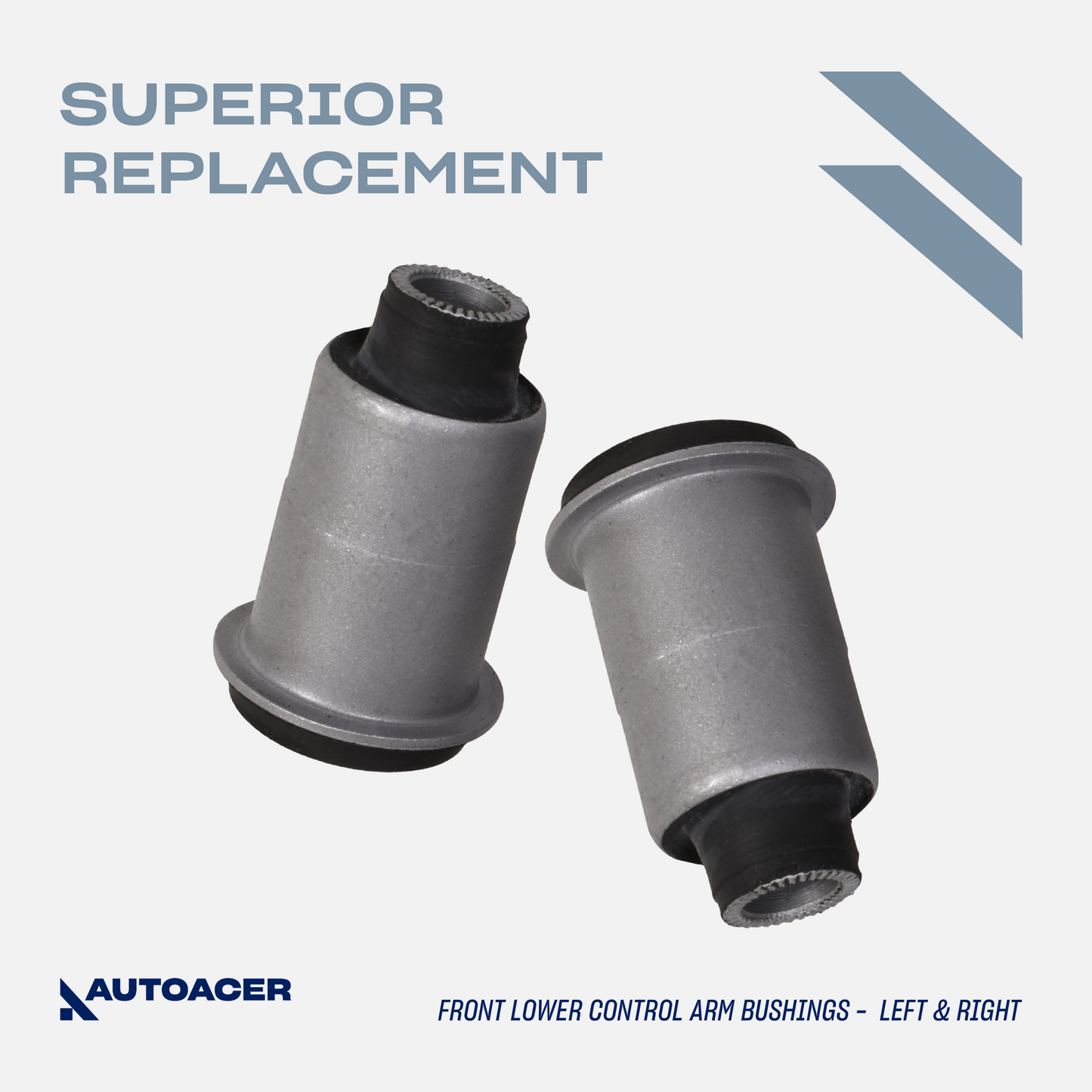 Front Suspension Kit 6 Pcs - Front Upper & Lower Control Arm/Trailing Arm Bushing Kit for Toyota Tacoma S-Runner 2001-2004, Base 2001-2004, DLX 2001-2003, RWD 1993-2000, RWD / 2WD Models