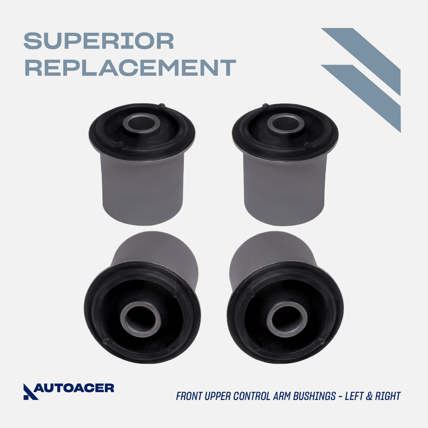 AUTOACER - 8p Front Upper & Lower Control Arm Bushings For Toyota Tundra 2000 - 2006, SEQUOIA 2001 - 2007