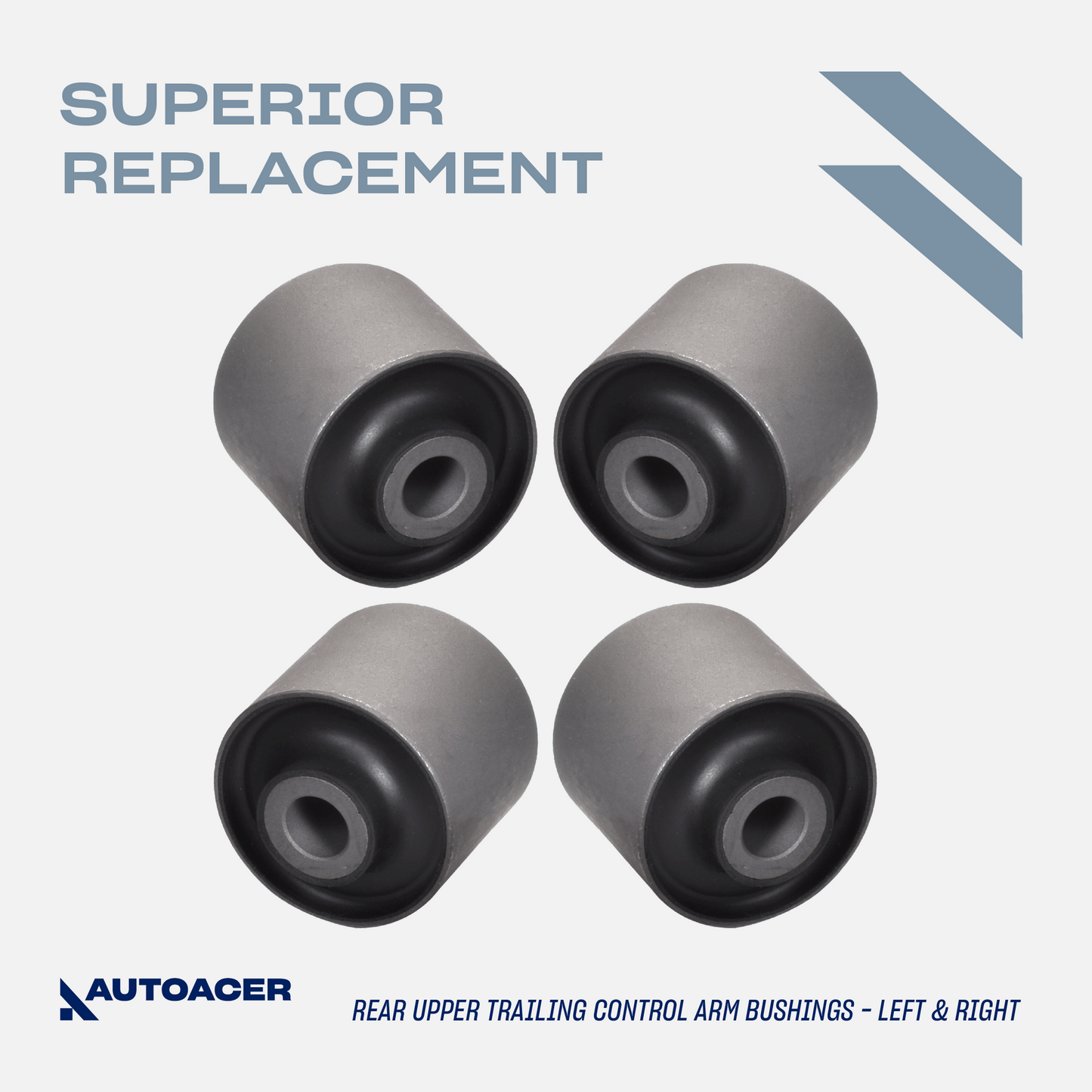 AUTOACER - 10p Rear Upper Lower Trailing Arms Bushings & Panhard Bushings For Lexus LX470, Land Cruiser 1998 - 2007