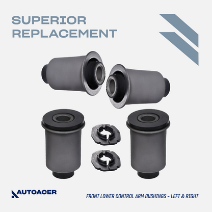 AUTOACER Front & Rear Suspension Kit 18p - Upper & Lower Control Arm Bushings, Trailing Bushings & Axle Panhard Rod Bushings For LEXUS LX 470 1998 - 2007, TOYOTA LAND CRUISER 1998 - 2007