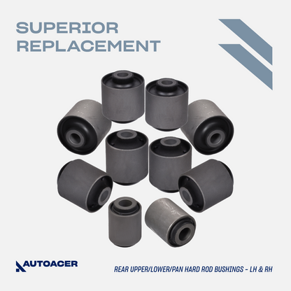 AUTOACER Front & Rear Suspension Kit 18p - Upper & Lower Control Arm Bushings, Trailing Bushings & Axle Panhard Rod Bushings For LEXUS LX 470 1998 - 2007, TOYOTA LAND CRUISER 1998 - 2007
