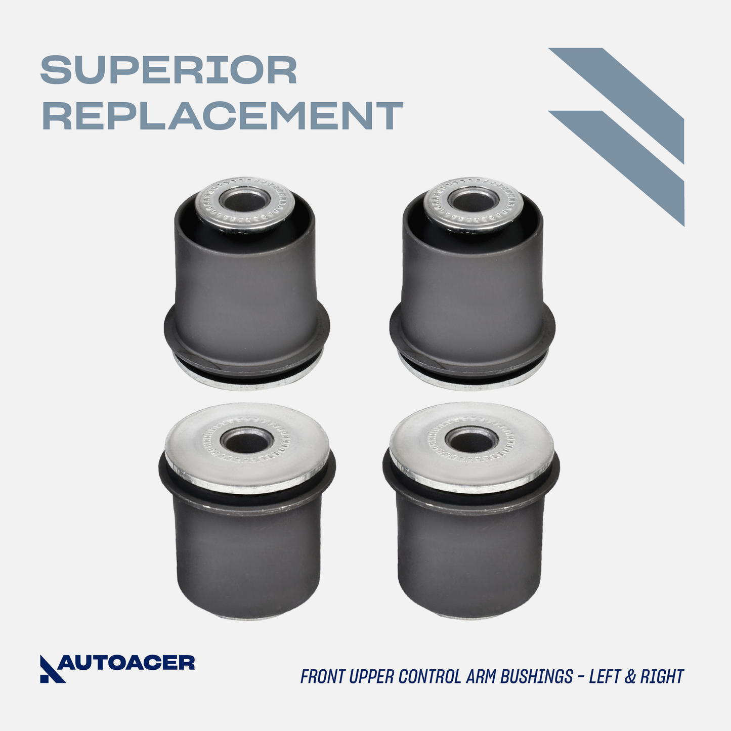 AUTOACER - 8pc Front Upper & Lower Control Arm Bushing Kit For Lexus LX470, Toyota Land Cruiser 1998 - 2007
