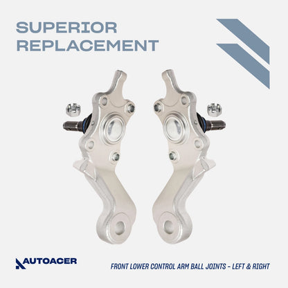 Front Suspension Kit 6 Piece - Front Upper Control Arms & Upper, Lower Ball Joint Kit for Toyota Tacoma 1995-2004 4WD, Pre-Runner 1998-2004 2WD Models