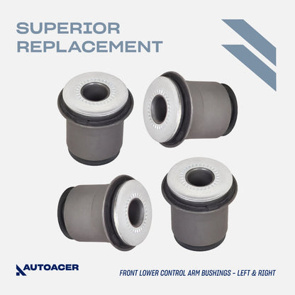 Front Suspension Kit 12 Piece - Front Upper, Lower Control Arm Bushings & Ball Joint Kit for Toyota Tacoma 1995-2004 4WD, Pre-Runner 1998-2004 2WD Models