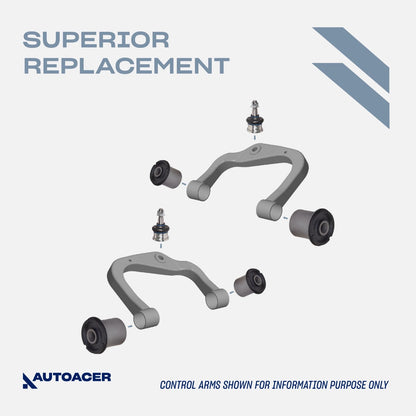 Front Suspension Kit 12 Piece - Front Upper, Lower Control Arm Bushings & Ball Joint Kit for Toyota Tacoma 1995-2004 4WD, Pre-Runner 1998-2004 2WD Models