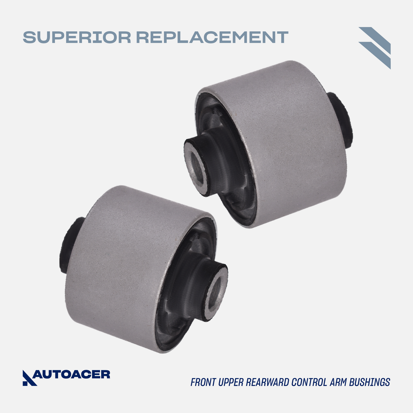 Front Upper Frontward and Rearward Control Arm Bushing Kit 4 Pcs for Lexus LS460 LS600h 2007-2017 AWD/RWD models