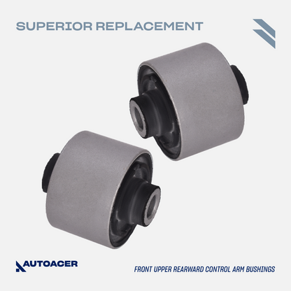 Front Upper Frontward and Rearward Control Arm Bushing Kit 4 Pcs for Lexus LS460 LS600h 2007-2017 AWD/RWD models