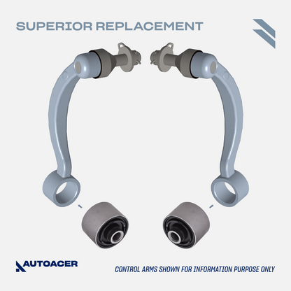 Front Upper Frontward and Rearward Control Arm Bushing Kit 4 Pcs for Lexus LS460 LS600h 2007-2017 AWD/RWD models