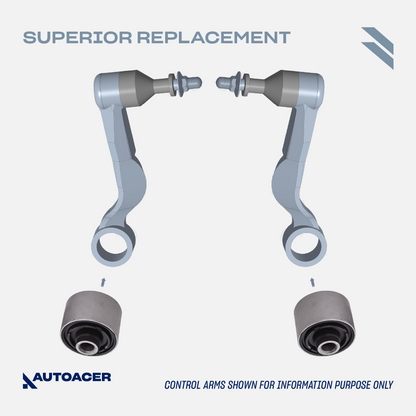 Front Suspension Kit 10 Pcs - Front Upper, Lower Control Arm Bushing Kit For Lexus LS460 LS600h Year 2007-2017 AWD Models