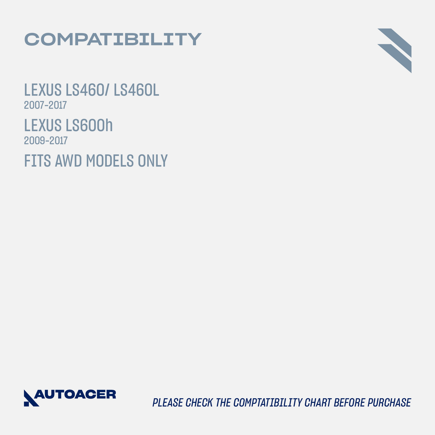 Front Lower Frontward Rearward Control Arm Bushes for Lexus LS460 / LS460L 2007-2017, LS 600h 2009-2017 AWD