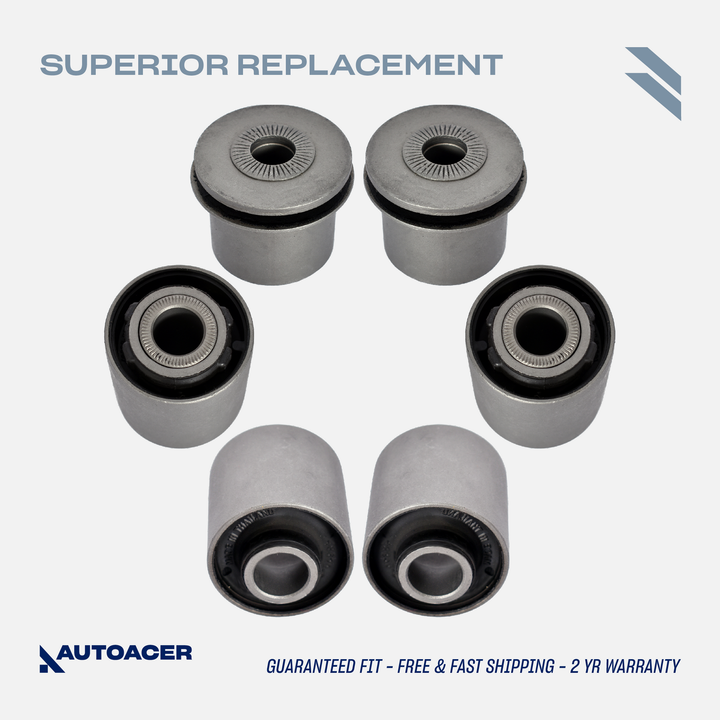 Front Lower Frontward Rearward Control Arm Bushes for Lexus LS460 / LS460L 2007-2017, LS 600h 2009-2017 AWD