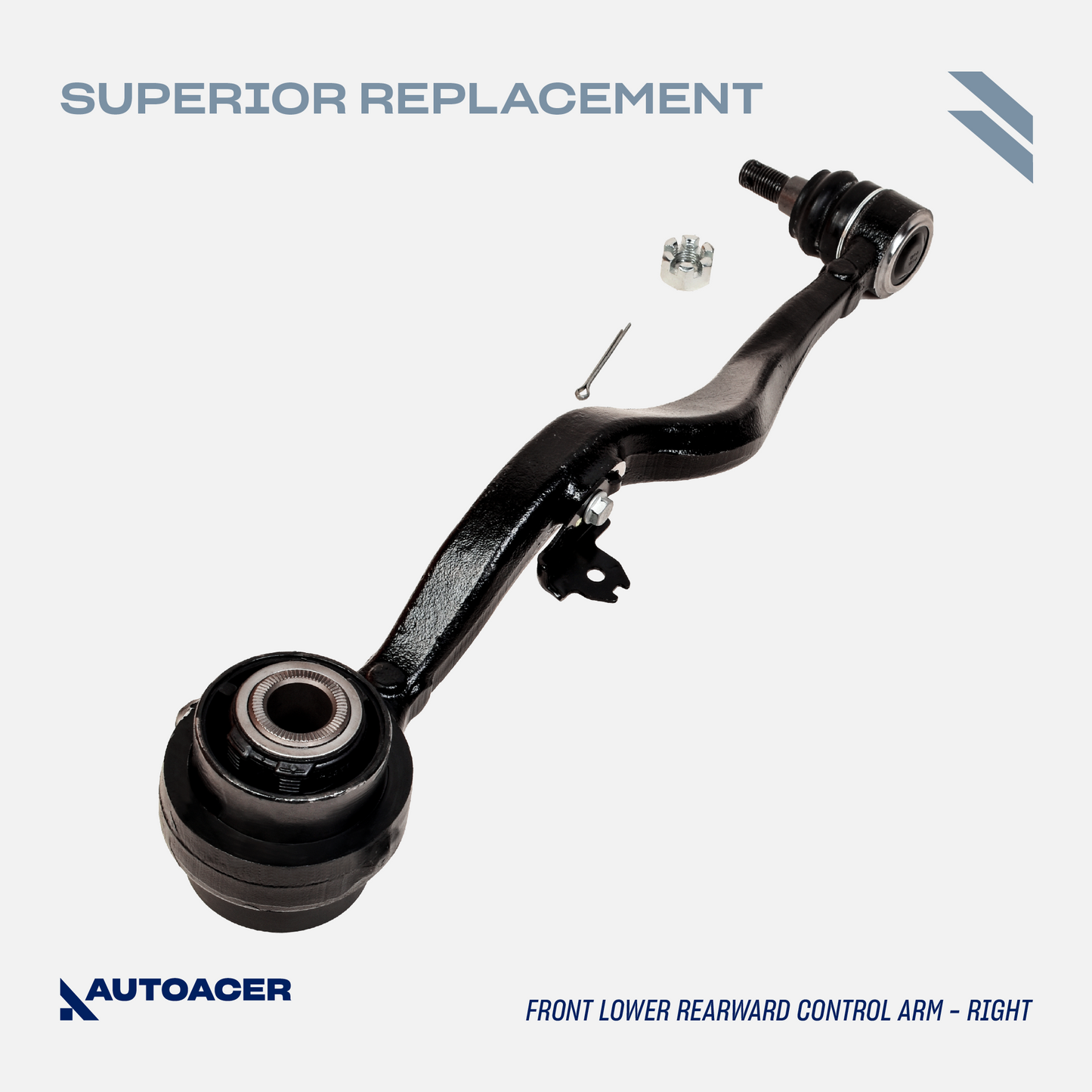 Front Lower Control Arm Kit 2 Pieces - Front Lower Rearward Control Arms for Lexus LS460/ LS460L 2007-2017, LS 600h 2008-2017 AWD Models