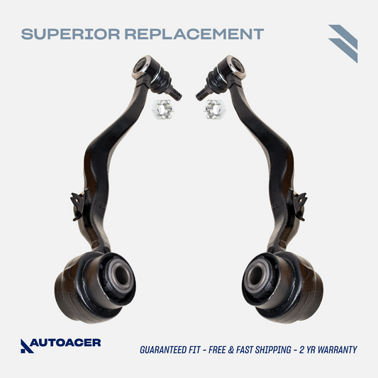 Front Lower Control Arm Kit 2 Pieces - Front Lower Rearward Control Arms for Lexus LS460/ LS460L 2007-2017, LS 600h 2008-2017 AWD Models