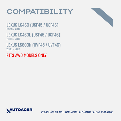 AUTOACER Front Lower Forward Control Arm Kit 2 Pcs with Bushings Fitted for LEXUS LS460 / LS460L 2007 - 2017, LS 600h 2008 - 2017 AWD Models