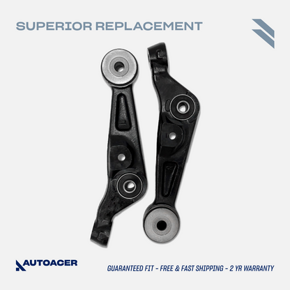 AUTOACER Front Lower Forward Control Arm Kit 2 Pcs with Bushings Fitted for LEXUS LS460 / LS460L 2007 - 2017, LS 600h 2008 - 2017 AWD Models