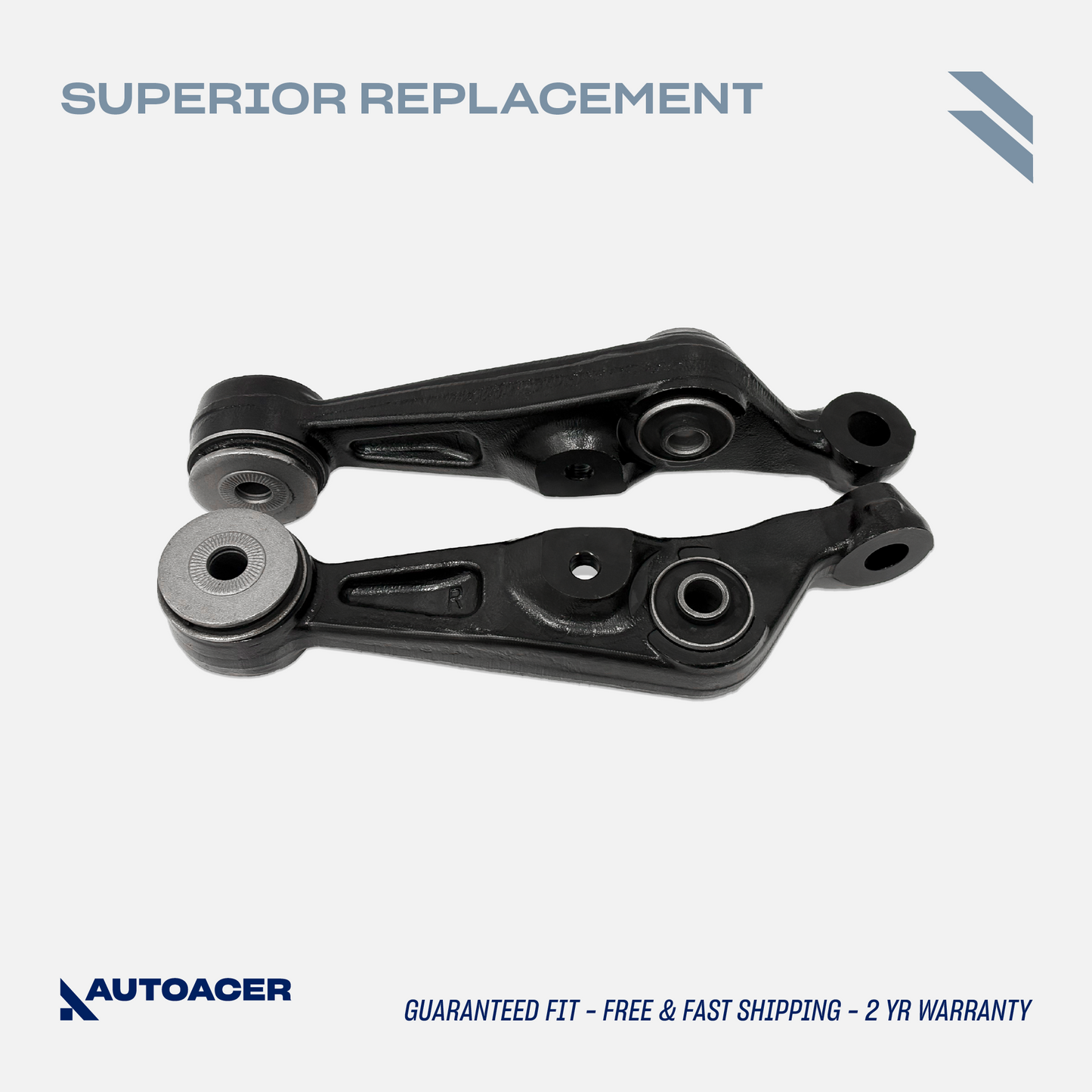 AUTOACER Front Lower Forward Control Arm Kit 2 Pcs with Bushings Fitted for LEXUS LS460 / LS460L 2007 - 2017, LS 600h 2008 - 2017 AWD Models