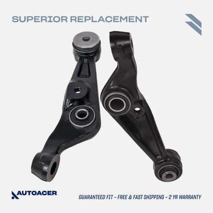 AUTOACER Front Lower Forward Control Arm Kit 2 Pcs with Bushings Fitted for LEXUS LS460 / LS460L 2007 - 2017, LS 600h 2008 - 2017 AWD Models