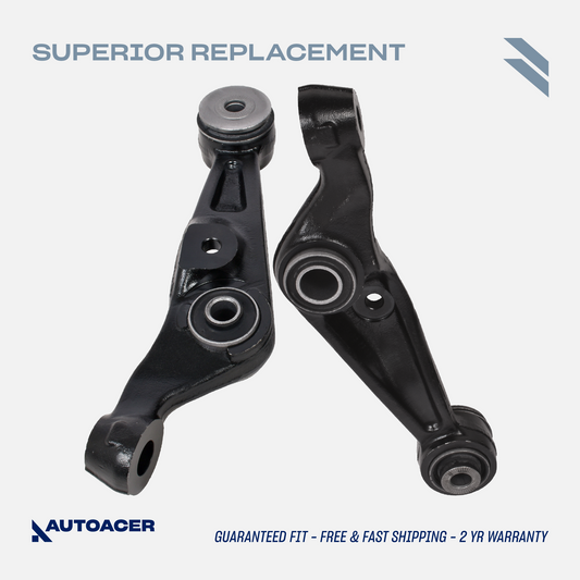 AUTOACER Front Lower Forward Control Arm Kit 2 Pcs with Bushings Fitted for LEXUS LS460 / LS460L 2007 - 2017, LS 600h 2008 - 2017 AWD Models