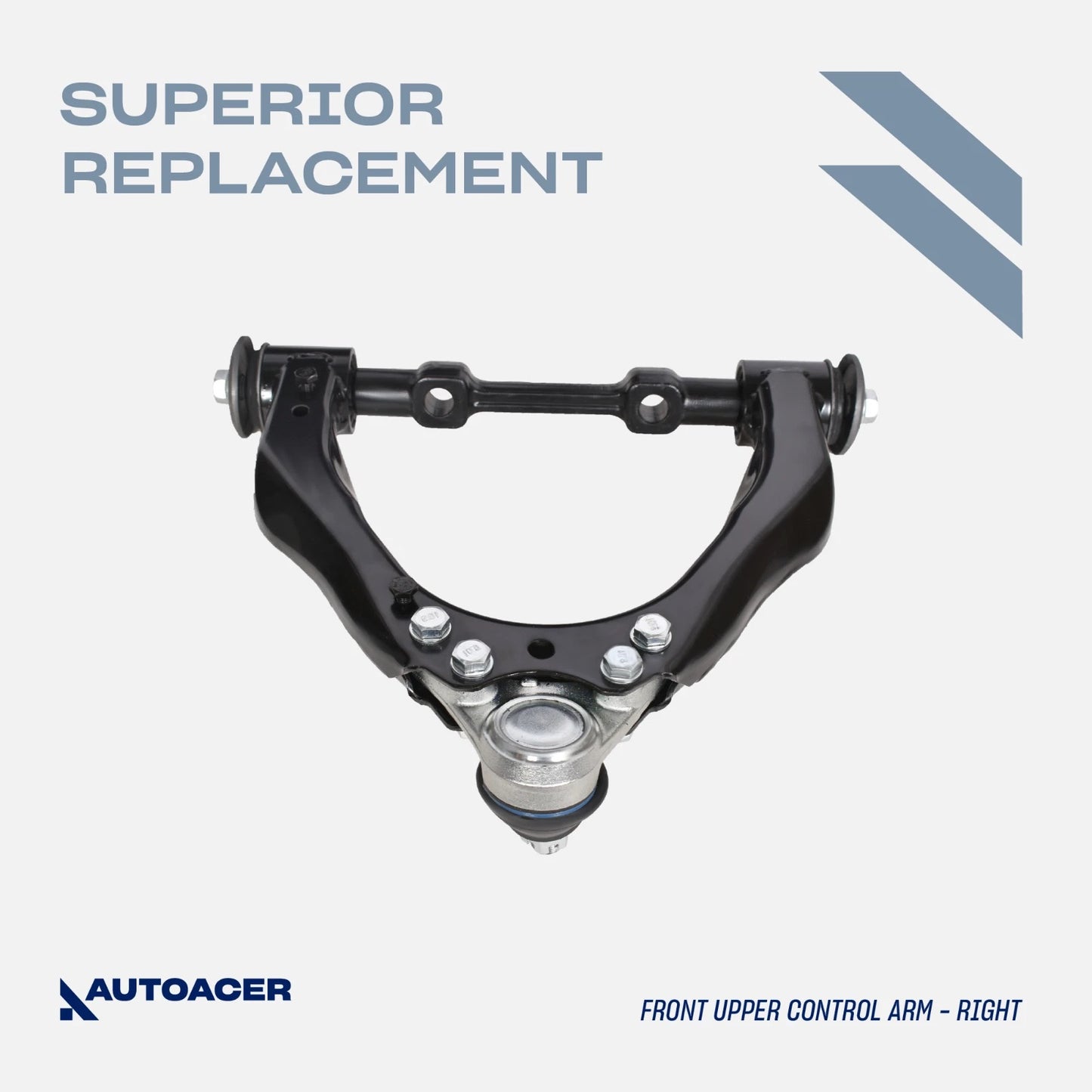 Front Suspension Kit 4 Piece- Front Upper Control Arms & Lower Ball Joints for Toyota Tacoma S-Runner 2001-2004, Tacoma Base 2001-2004, DLX 2001-2003 RWD / 2WD Models