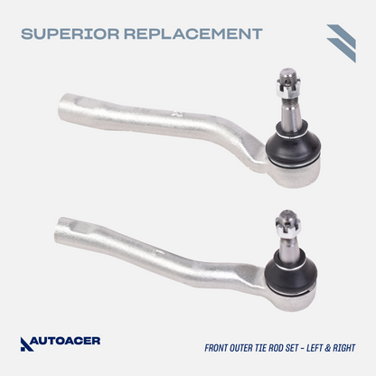 AUTOACER Suspension Kit 14p - Front Upper Lower Control Arms, Tie Rods & Sway / Stabilizer Bar Links for LEXUS LS460 / LS460L 2007-2017, LS600h 2008-2017