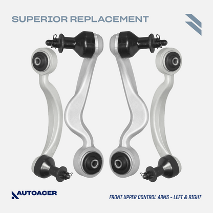 AUTOACER Suspension Kit 14p - Front Upper Lower Control Arms, Tie Rods & Sway / Stabilizer Bar Links for LEXUS LS460 / LS460L 2007-2017, LS600h 2008-2017