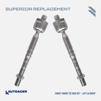 AUTOACER - Front Upper & Lower Control Arms, Sway / Stabilizer Bar Links & Inner Outer Tie Rod Kit 12 Pc for LS460, LS460L, LS600h RWD Models Only