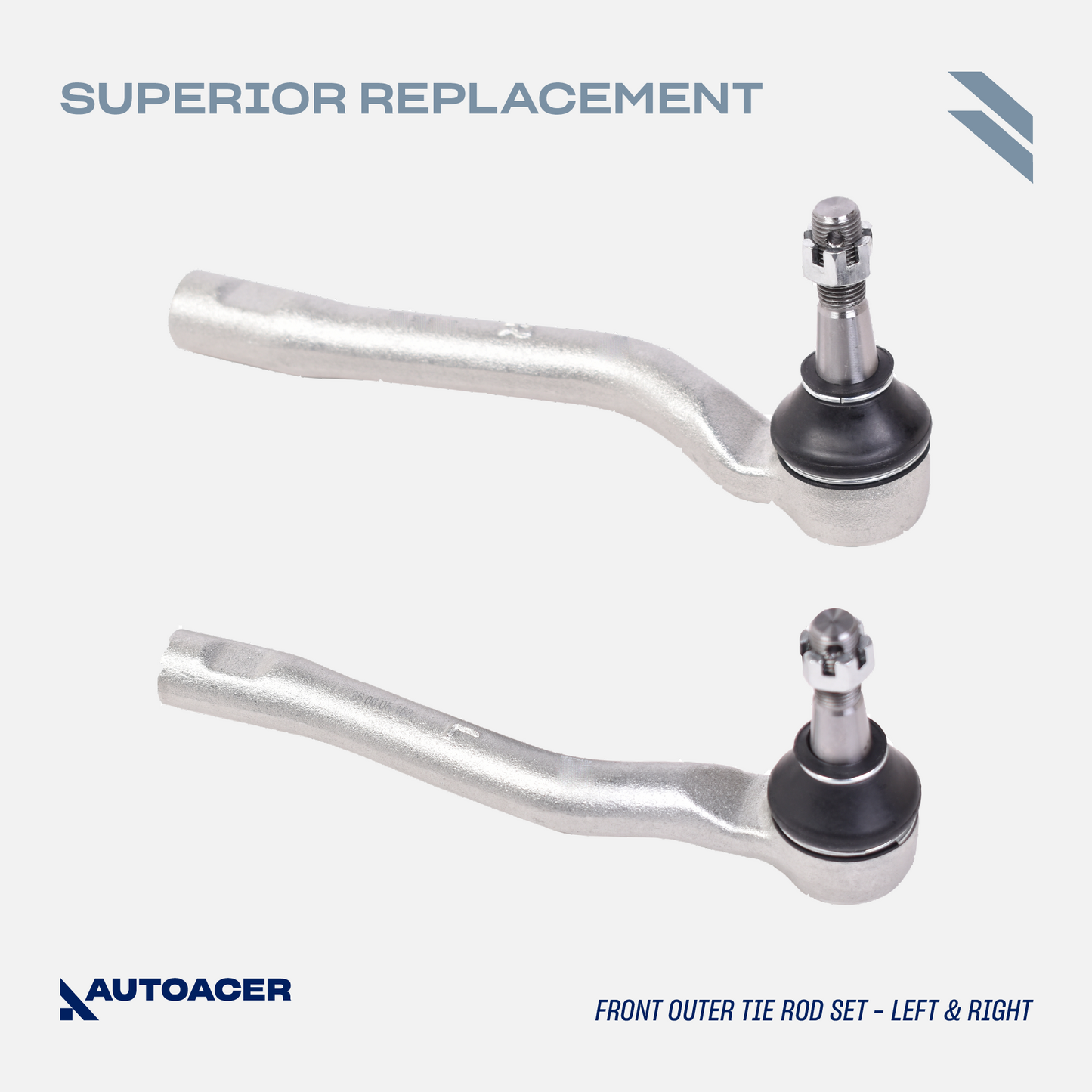 AUTOACER - Front Upper & Lower Control Arms, Sway / Stabilizer Bar Links & Inner Outer Tie Rod Kit 12 Pc for LS460, LS460L, LS600h RWD Models Only