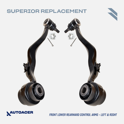 AUTOACER - Front Upper & Lower Control Arms, Sway/Stabilizer Bar Links & Inner Outer Tie Rod Kit 14 Piece for Lexus LS460 / LS460L, LS600h AWD Models