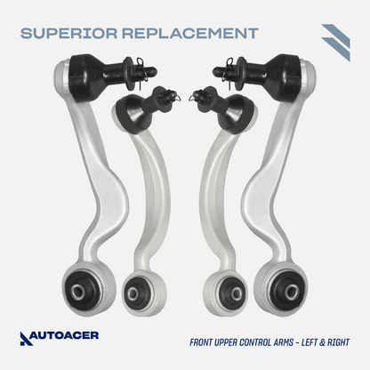 AUTOACER - Front Upper, Lower, Forward & Rearward Control Arms & Sway / Stabilizer Bar Links for Lexus LS460 / LS460L 2007 - 2017, LS600h 2008 - 2017 AWD Models Only