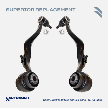 AUTOACER - Front Upper, Lower, Forward & Rearward Control Arms & Sway / Stabilizer Bar Links for Lexus LS460 / LS460L 2007 - 2017, LS600h 2008 - 2017 AWD Models Only
