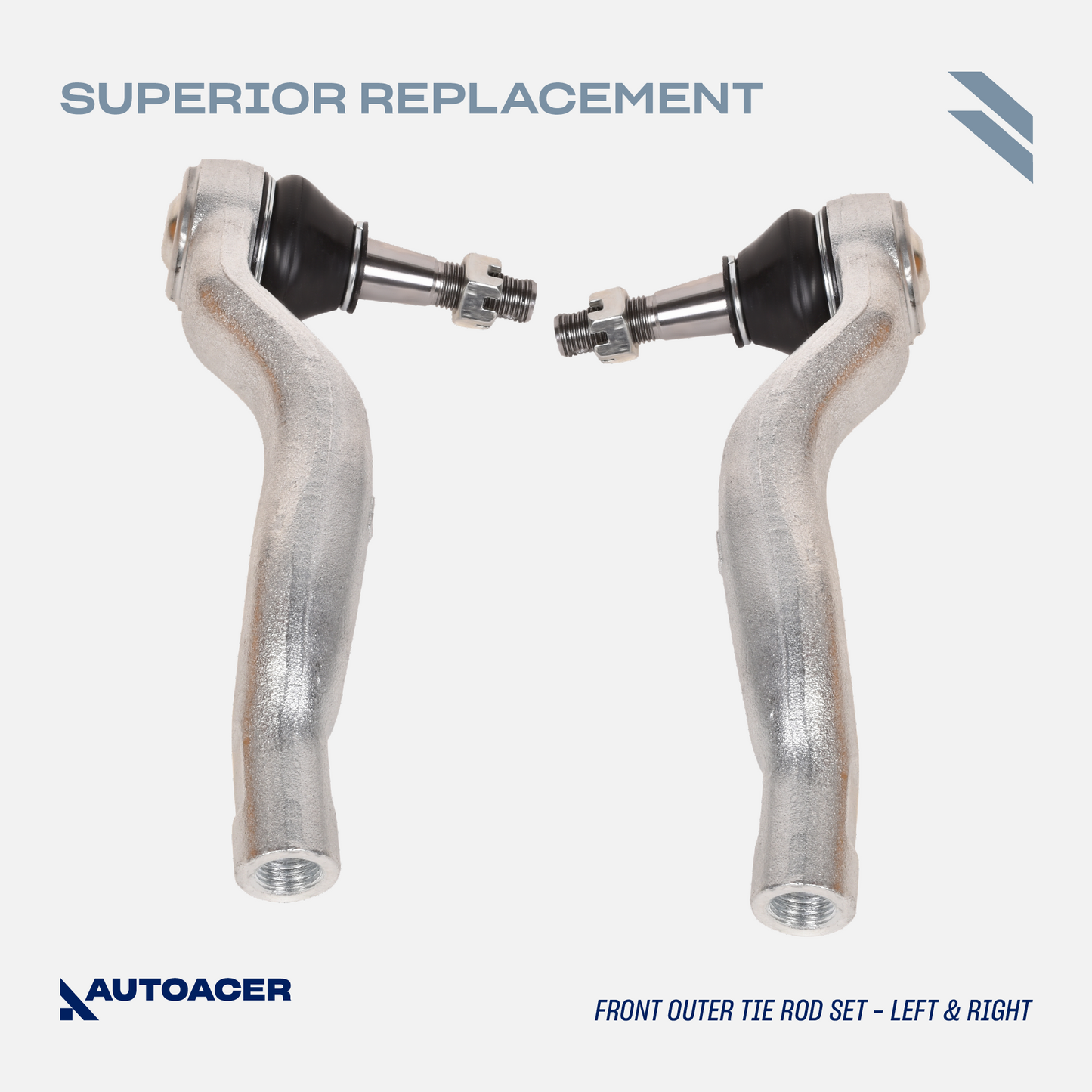 AUTOACER - Front Upper & Lower Control Arms, Sway/Stabilizer Bar Links & Inner Outer Tie Rod Kit 12 Piece for Lexus LS460 / LS460L, LS600h AWD Models