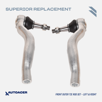 AUTOACER - Front Upper & Lower Control Arms, Sway/Stabilizer Bar Links & Inner Outer Tie Rod Kit 12 Piece for Lexus LS460 / LS460L, LS600h AWD Models
