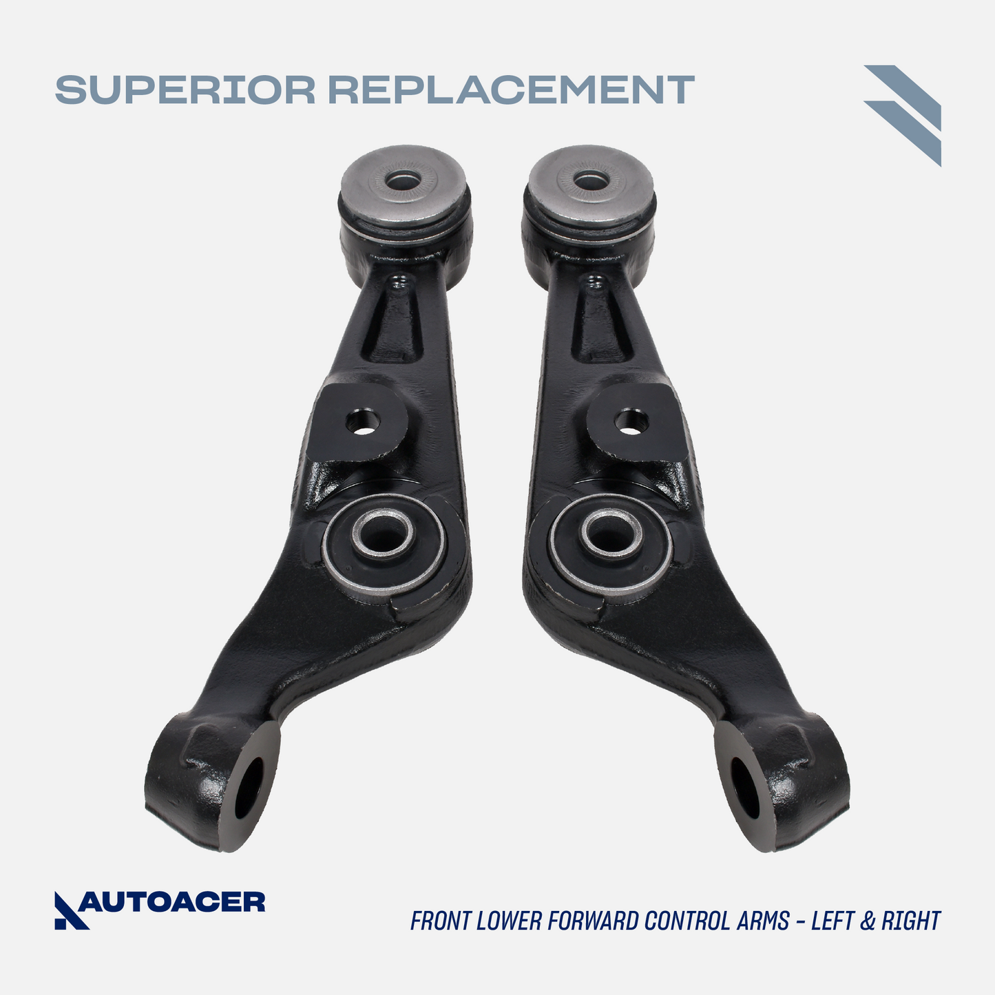AUTOACER - Front Upper & Lower Control Arms, Sway/Stabilizer Bar Links & Inner Outer Tie Rod Kit 12 Piece for Lexus LS460 / LS460L, LS600h AWD Models