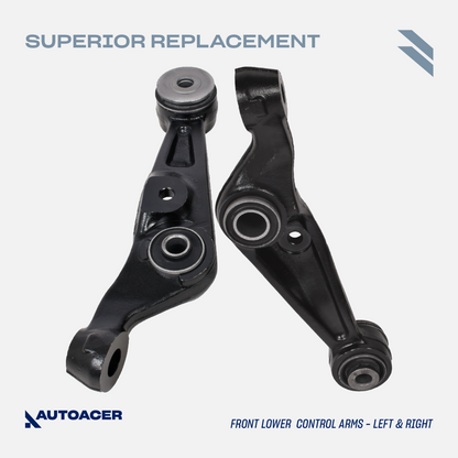 AUTOACER - Front Upper Forward & Rearward Control Arms & Lower Frontward Arms with Bushings & Ball Joints Fitted 6 Pcs for LEXUS LS460, LS460L 2007-2017, LS600h 2009-2017